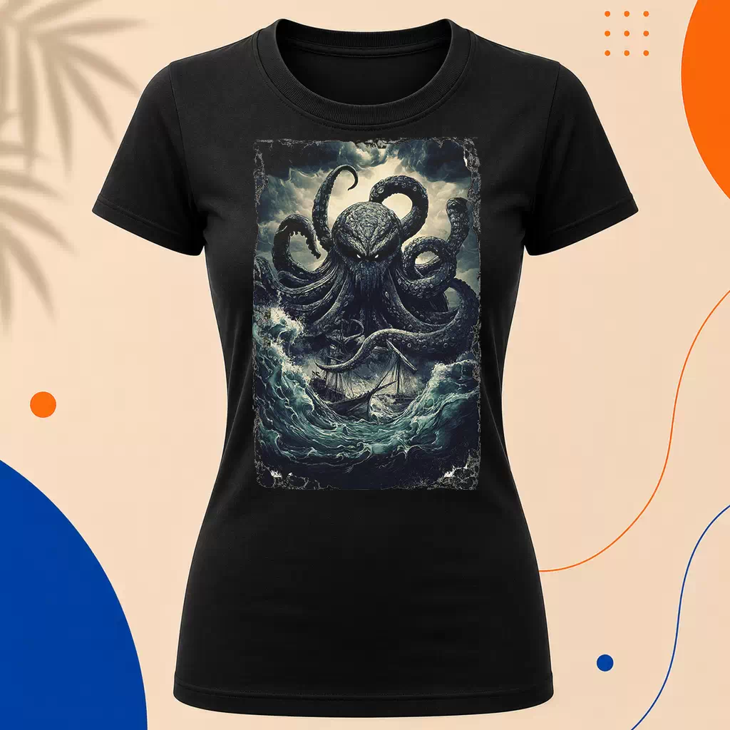 Dámské tričko - Kraken - Volání mořské bestie